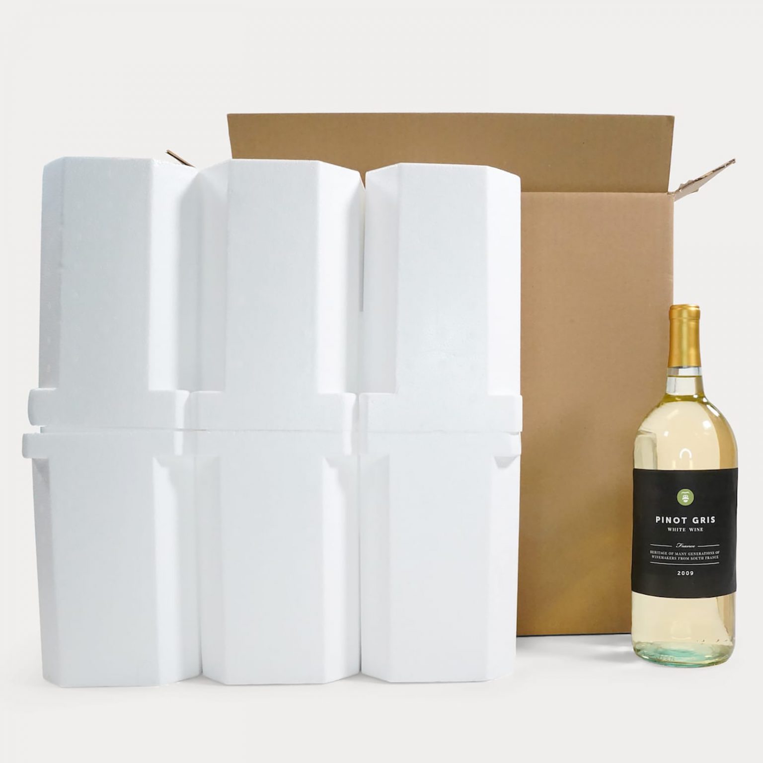 Magnum Wine Shippers 3 Bottle Foam Wine Shippers Gorilla Shipper