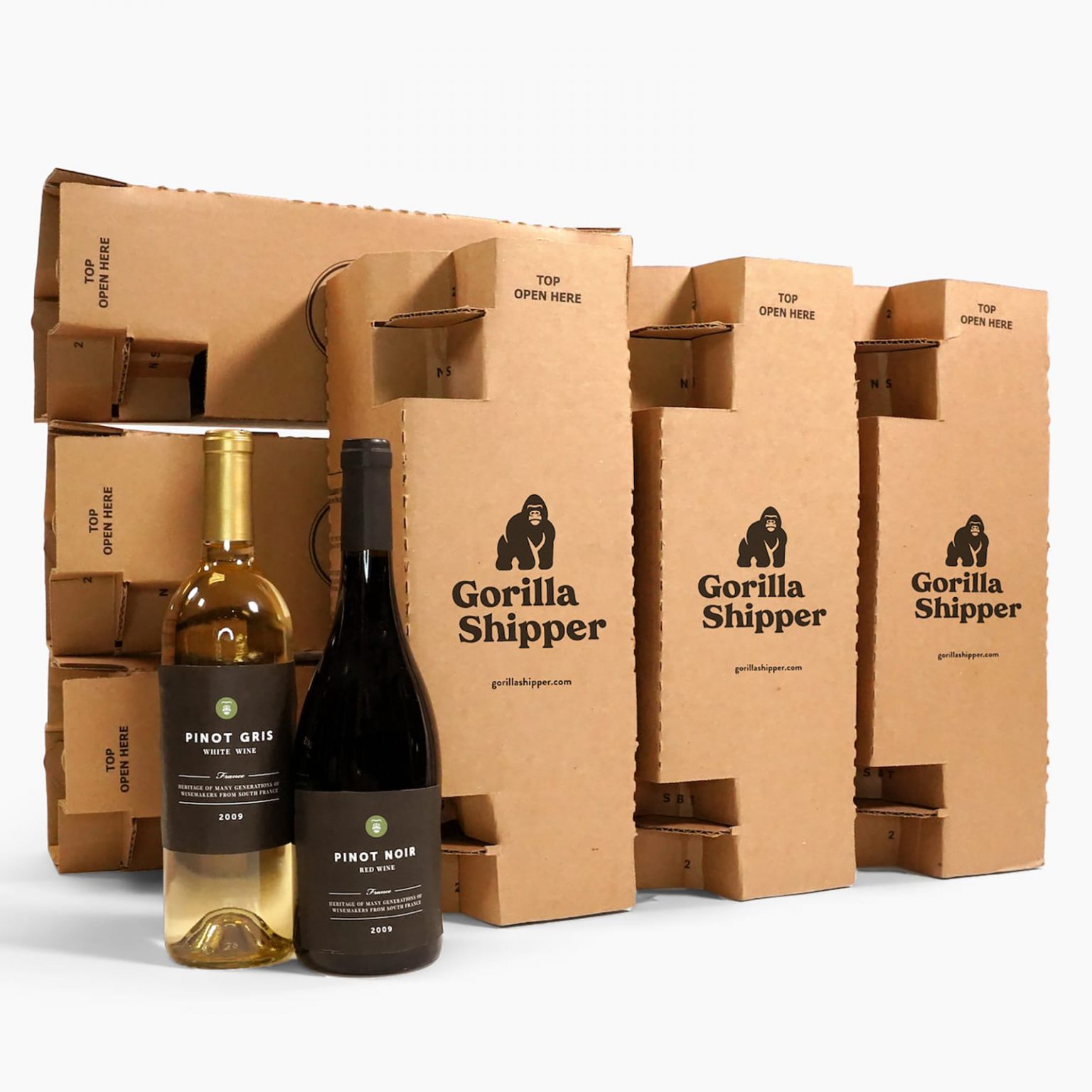 Corrugated Wine Shipping Boxes 12 Wine Bottle Box Gorilla Shipper