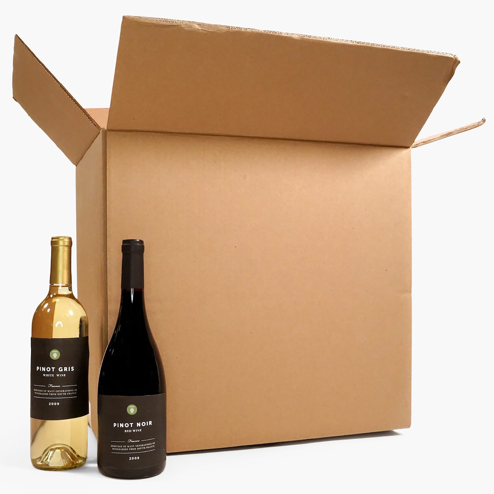 5, 10, 15 12 Wine Bottle Strong Cardboard Box with Inserts 5 Boxes + Insert Bundle 