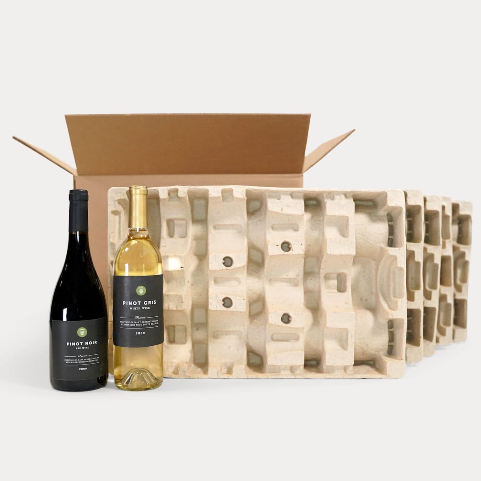 12Bottle Wine Shipping Box Pulp Kit Gorilla Shipper