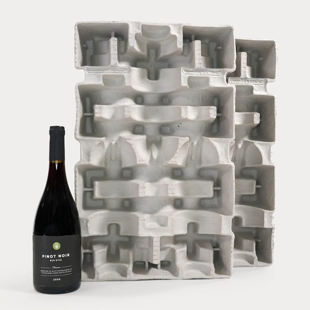12 Bottle Wine Shipping Box - XL Molded Pulp Shipper | Gorilla Shipper
