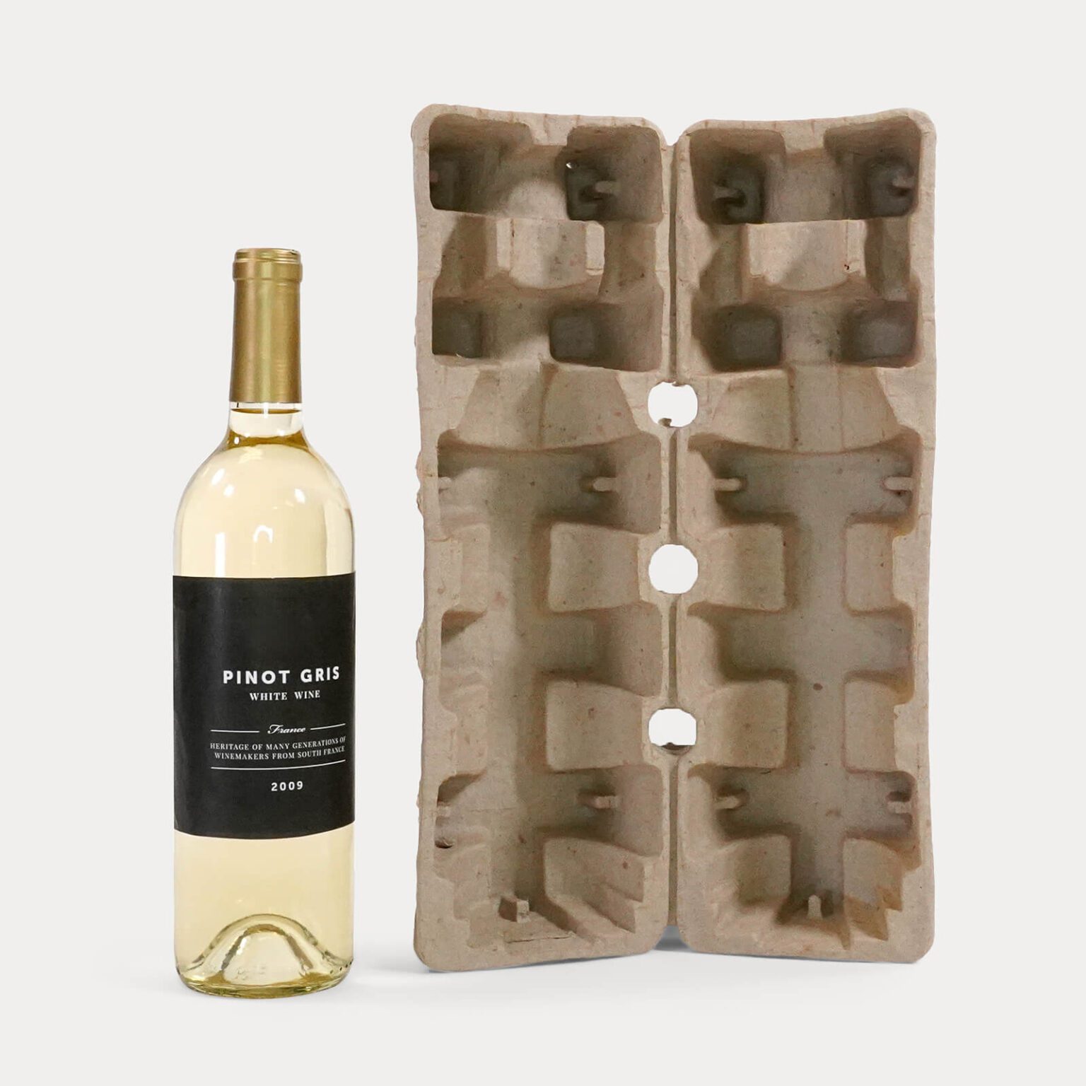 Single Wine Bottle Shipping Box | Molded Pulp | Bulk Deals