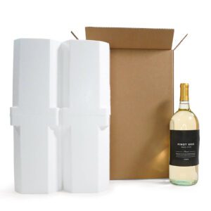 FM102 2 Bottle Magnum Foam Shipper