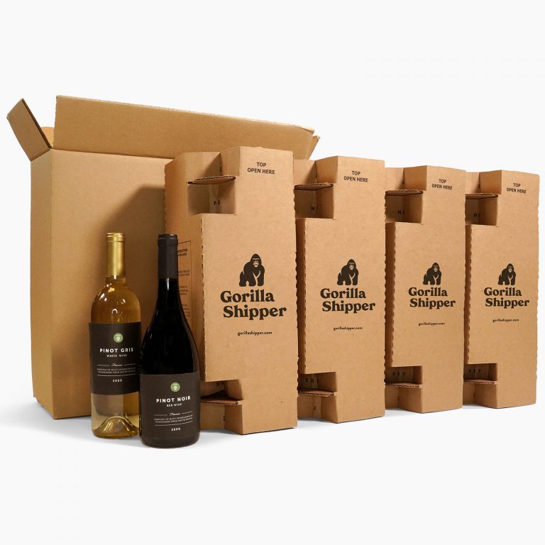 Corrugated Wine Shipping Boxes 12 Wine Bottle Box Gorilla Shipper